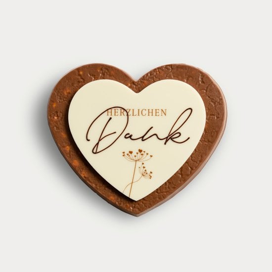 Coeur avec message "Herzlichen Dank"